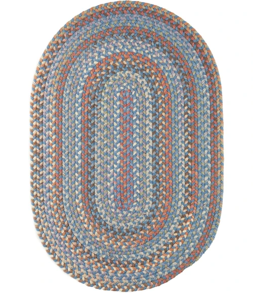 Rhody Bar Harbor Bluestone BH97 7 ft. X 9 ft. Oval Rug