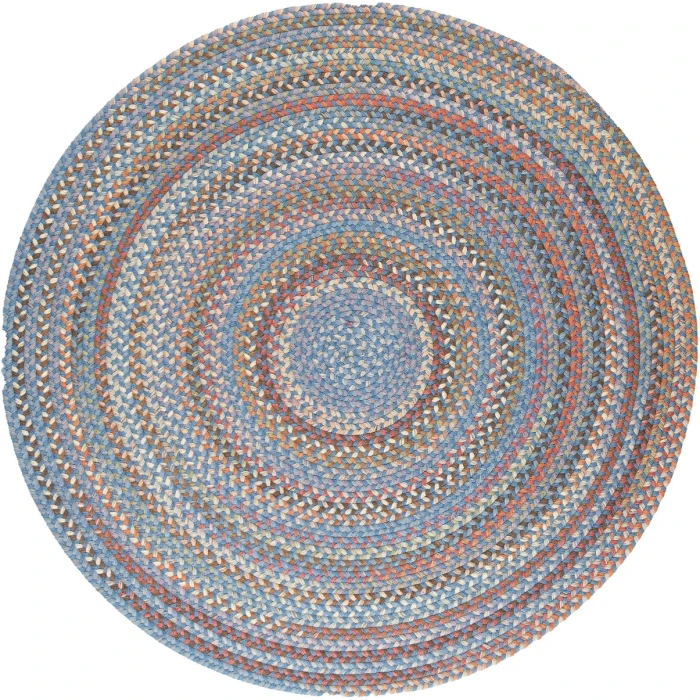 Rhody Bar Harbor Bluestone BH97 6 ft. X 6 ft. Round Rug