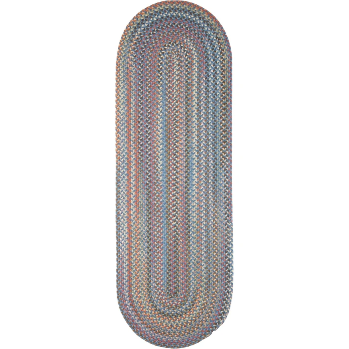 Rhody Bar Harbor Bluestone BH97 2 ft. X 8 ft. Oval Runner Rug