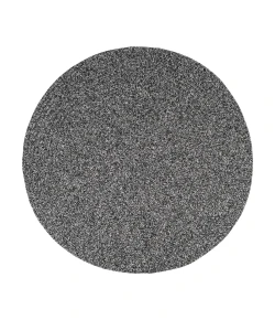 Rhody Elegance Frosty Black EG82 10 ft. X 10 ft. Round Braided Rug