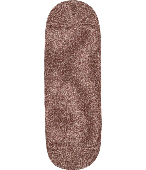 Rhody Elegance Earthy Terracotta EG42 2 ft. X 6 ft. Oval Runner Rug