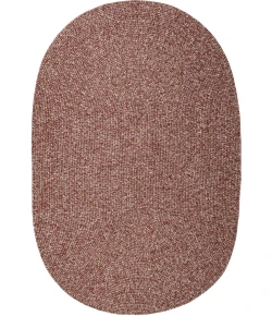Rhody Elegance Earthy Terracotta EG42 8 ft. X 11 ft. Oval Braided Rug