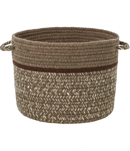 Rhody Casual Comfort Mocha CC38 10 in. X 8 in. Basket Rug