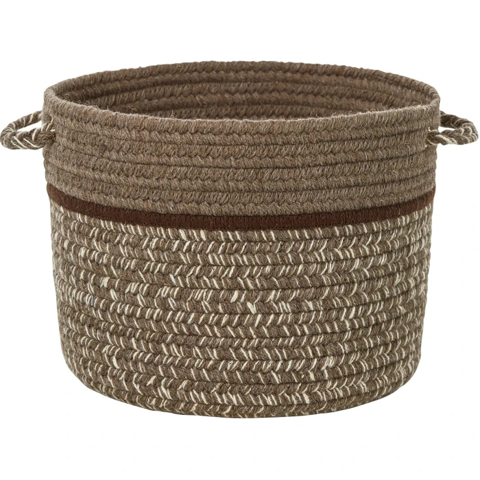 Rhody Casual Comfort Mocha CC38 18 in. X 12 in. Basket Rug