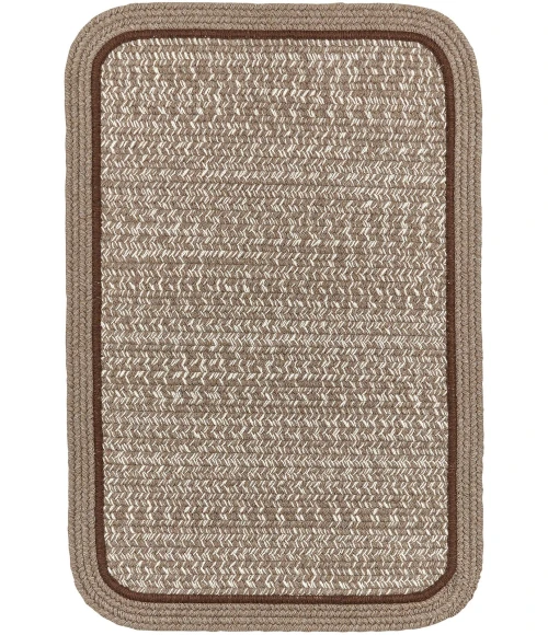 Rhody Casual Comfort Mocha CC38 8 ft. X 11 ft. Rectangle Rug