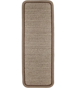 Rhody Casual Comfort Mocha CC38 2 ft. X 8 ft. Rectangle Braided Rug