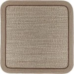 Rhody Casual Comfort Mocha CC38 4 ft. X 4 ft. Square Braided Rug