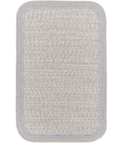 Rhody Casual Comfort Silvermist CC48 4 ft. X 6 ft. Rectangle Braided Rug