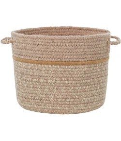 Rhody Casual Comfort Sesame CC58 10 in. X 8 in. Basket Braided Rug