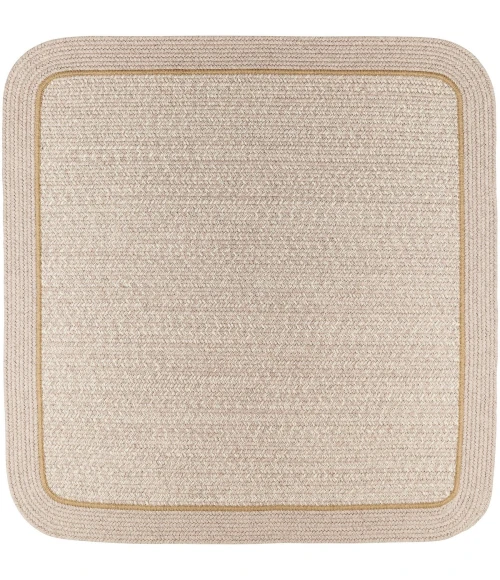 Rhody Casual Comfort Sesame CC58 6 ft. X 6 ft. Square Rug
