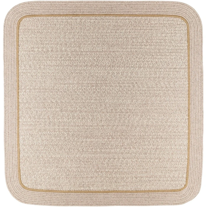 Rhody Casual Comfort Sesame CC58 4 ft. X 4 ft. Square Rug