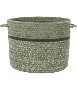 Rhody Casual Comfort Mistletoe CC68 18 in. X 12 in. Basket Braided Rug