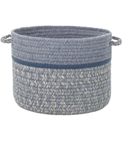 Rhody Casual Comfort Sunrise Blue CC98 14 in. X 10 in. Basket Braided Rug