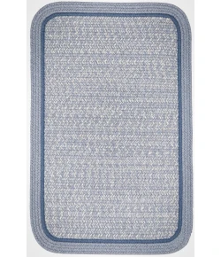 Rhody Casual Comfort Sunrise Blue CC98 5 ft. X 8 ft. Rectangle Braided Rug