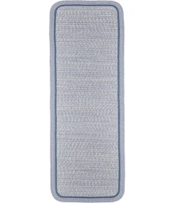 Rhody Casual Comfort Sunrise Blue CC98 2 ft. X 4 ft. Rectangle Braided Rug