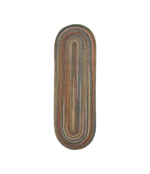 Rhody Country Jewel Bronze CJ35 2 ft. X 6 ft. Oval Runner Rug