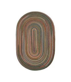 Rhody Country Jewel Bronze CJ35 2 ft. X 4 ft. Oval Runner Braided Rug