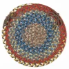 Rhody Country Jewel Bronze CJ35 15 in. X 15 in. Chair Pad Braided Rug