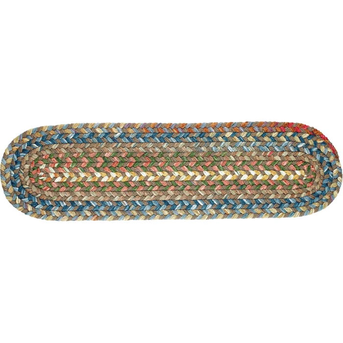 Rhody Country Jewel Bronze CJ35 8 in. X 28 in. Stair Tread Set-of-13 Rug