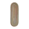 Rhody Country Jewel Champagne CJ55 2 ft. X 6 ft. Oval Runner Braided Rug