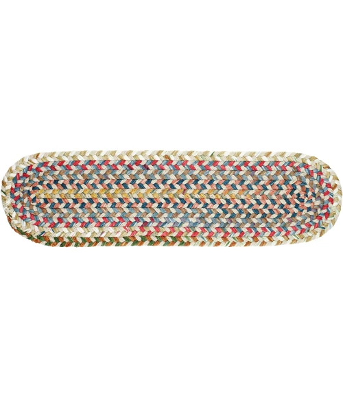 Rhody Country Jewel Champagne CJ55 8 in. X 28 in. Stair Tread Set-of-13 Rug