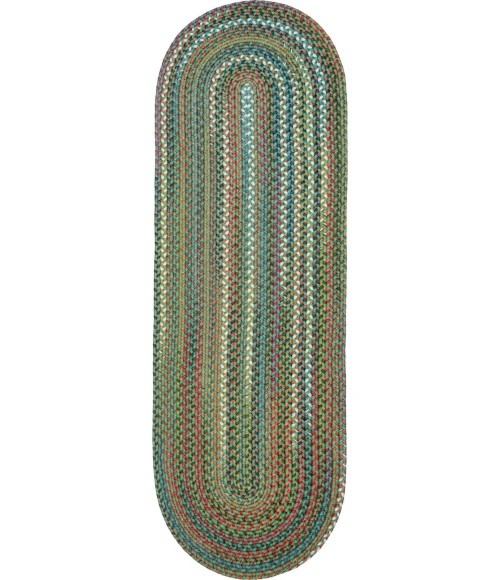 Rhody Country Jewel Peridot CJ65 2 ft. X 8 ft. Oval Runner Rug