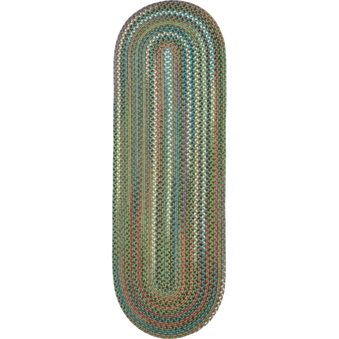 Rhody Country Jewel Peridot CJ65 2 ft. X 6 ft. Oval Runner Rug
