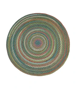 Rhody Country Jewel Peridot CJ65 6 ft. X 6 ft. Round Braided Rug