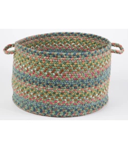 Rhody Country Jewel Peridot CJ65 18 in. X 12 in. Basket Braided Rug