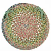 Rhody Country Jewel Peridot CJ65 15 in. X 15 in. Chair Pad Braided Rug
