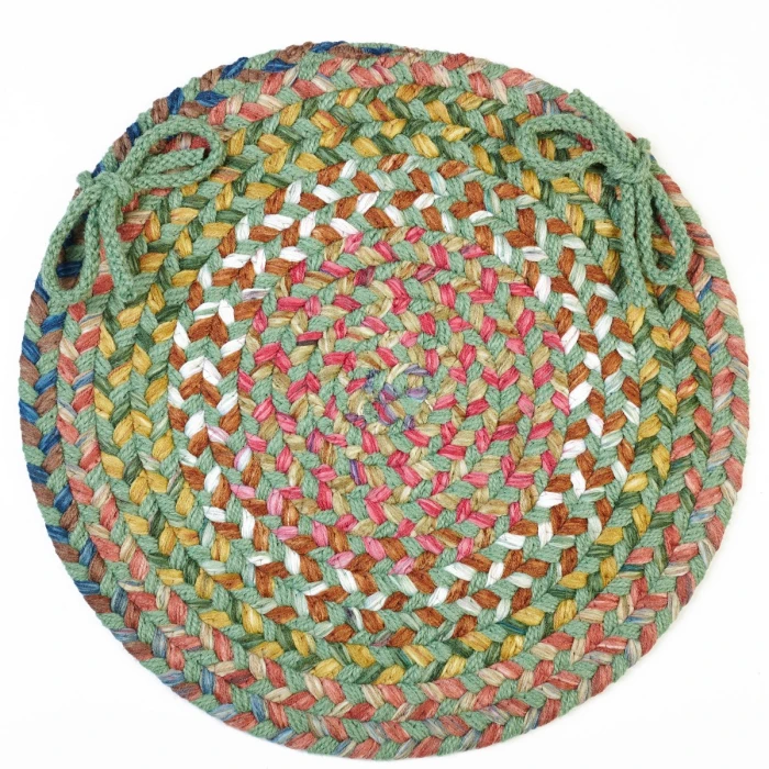 Rhody Country Jewel Peridot CJ65 15 in. X 15 in. Chair Pad Rug