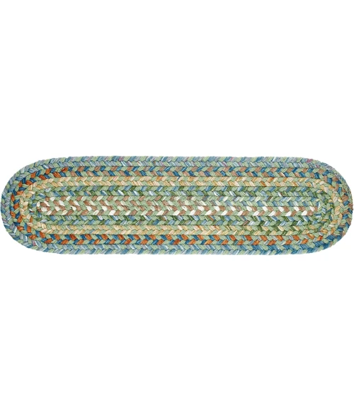 Rhody Country Jewel Peridot CJ65 8 in. X 28 in. Stair Tread Rug