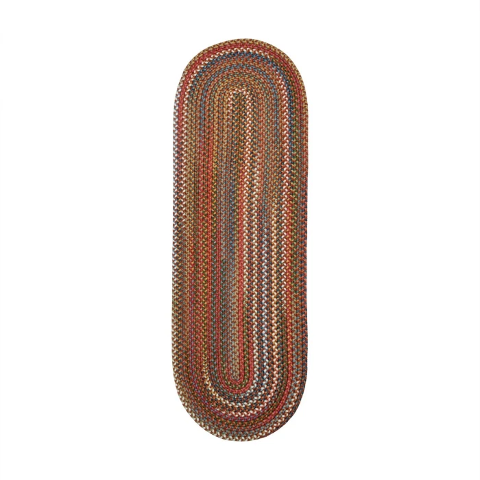 Rhody Country Jewel Tawny Port CJ75 2 ft. X 6 ft. Oval Runner Rug