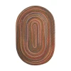 Rhody Country Jewel Tawny Port CJ75 10 ft. X 13 ft. Oval Braided Rug