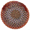 Rhody Country Jewel Tawny Port CJ75 15 in. X 15 in. Chair Pad Braided Rug