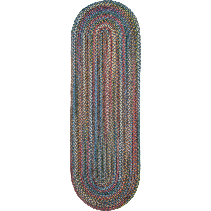 Rhody Country Jewel Sapphire CJ95 2 ft. X 8 ft. Oval Runner Rug