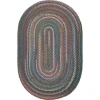 Rhody Country Jewel Sapphire CJ95 10 ft. X 13 ft. Oval Braided Rug
