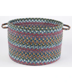 Rhody Country Jewel Sapphire CJ95 18 in. X 12 in. Basket Braided Rug