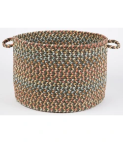 Rhody Cypress Dk. Taupe CY27 18 in. X 12 in. Basket Braided Rug