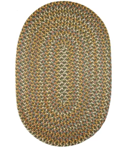 Rhody Cypress Dk. Taupe CY27 4 ft. X 6 ft. Oval Braided Rug