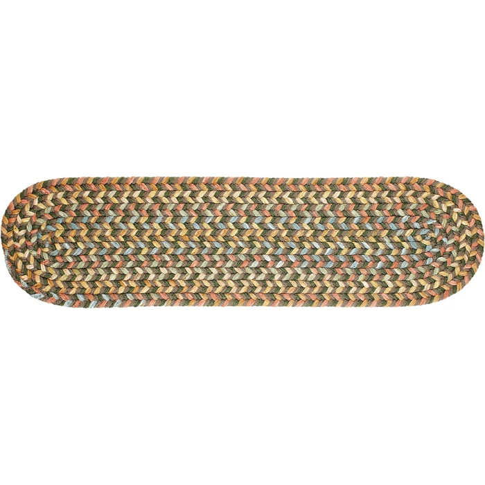 Rhody Cypress Dk. Taupe CY27 8 in. X 28 in. Stair Tread Rug