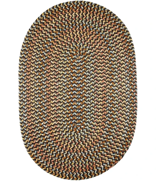 Rhody Cypress Brown Velvet CY37 4 ft. X 6 ft. Oval Rug