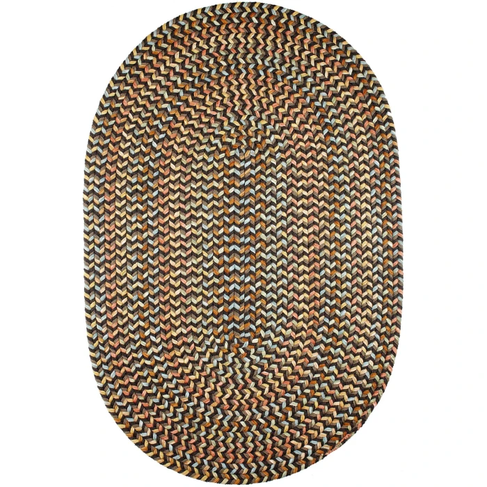 Rhody Cypress Brown Velvet CY37 4 ft. X 6 ft. Oval Rug