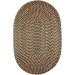 Rhody Cypress Brown Velvet CY37 10 ft. X 13 ft. Oval Braided Rug