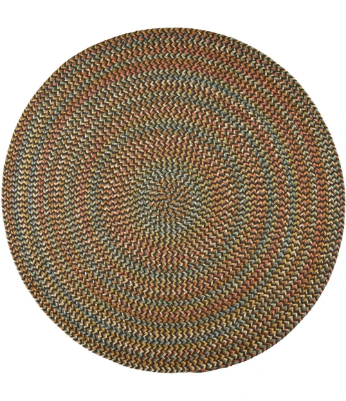 Rhody Cypress Brown Velvet CY37 4 ft. X 4 ft. Round Rug