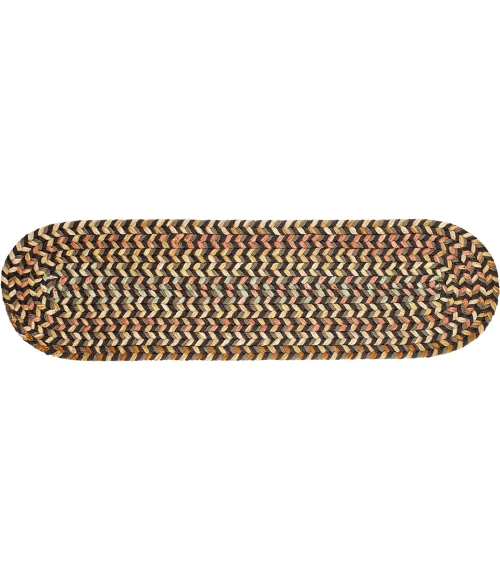 Rhody Cypress Brown Velvet CY37 8 in. X 28 in. Stair Tread Rug