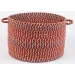 Rhody Cypress Brilliant Red CY47 18 in. X 12 in. Basket Braided Rug