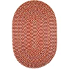 Rhody Cypress Brilliant Red CY47 10 ft. X 13 ft. Oval Braided Rug