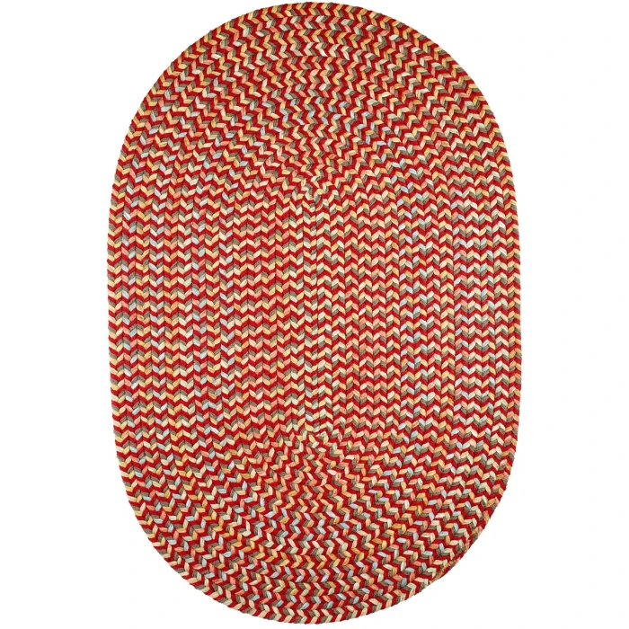 Rhody Cypress Brilliant Red CY47 2 ft. X 3 ft. Oval Rug
