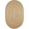 Rhody Cypress Earth Beige CY57 4 ft. X 6 ft. Oval Braided Rug